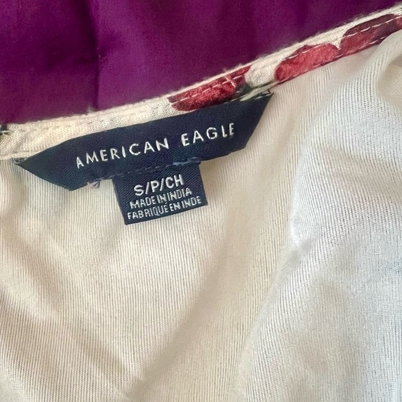 American Eagle Outfitters Cream Floral Romper - Picture 3 of 4